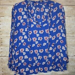 Lucky Brand Cold Shoulder Blouse, 2X